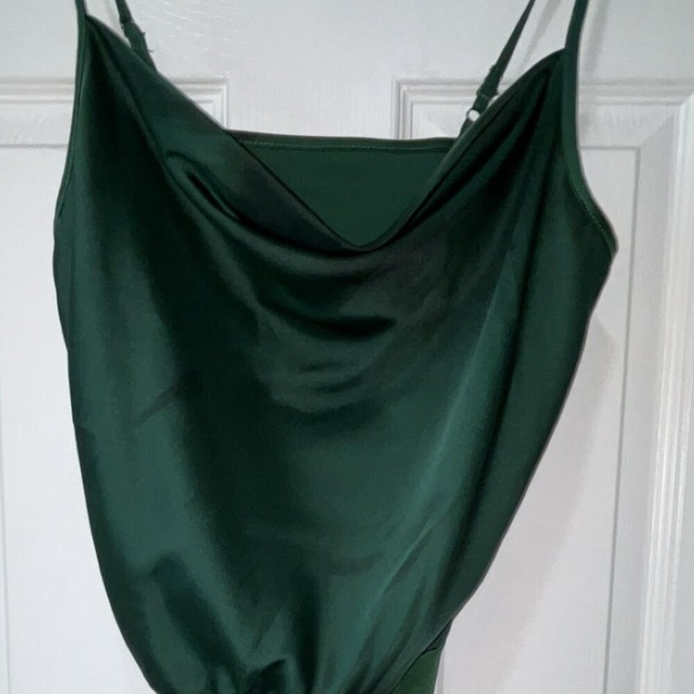 Brand New Sexy Emerald Green Bodysuit for Women Size MEDIUM NWT